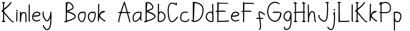 Kinley Book font
