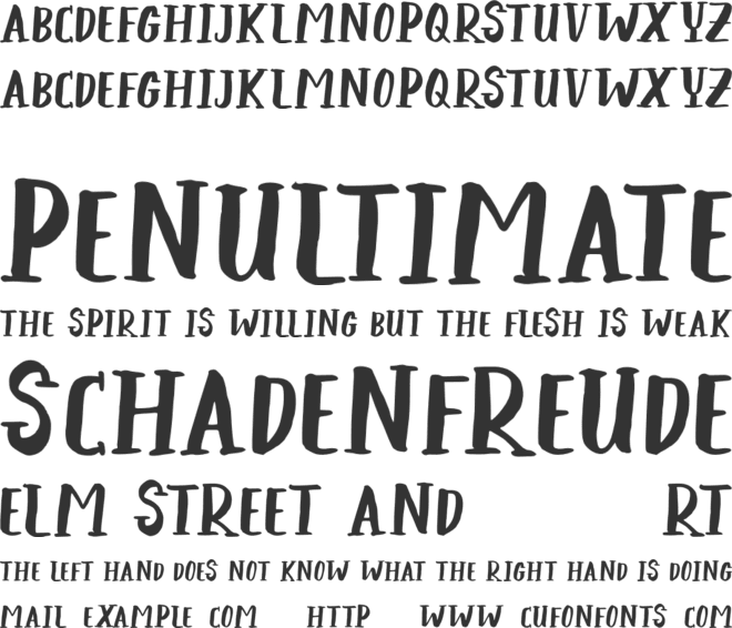 GRATISAN font preview
