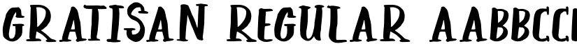 GRATISAN Regular font