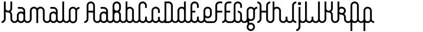 Kamalo font