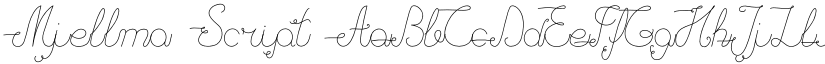 Mjellma Script font