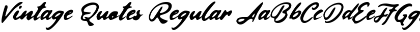 Vintage Quotes Regular font