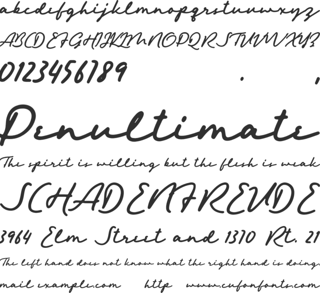 Hemisphers Script font preview