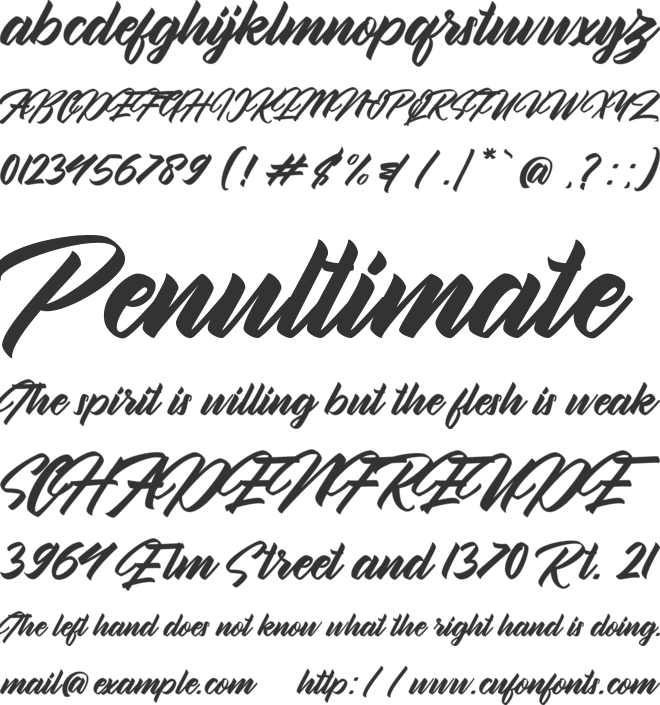 Artoone Oriottes font preview