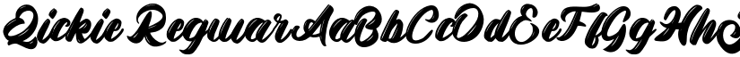 Qickie Regular font
