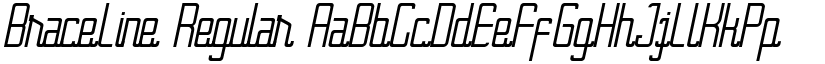 BraceLine Regular font