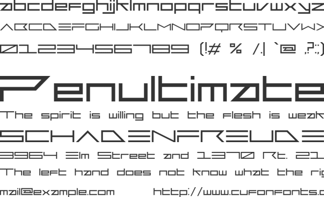 Magnetar font preview