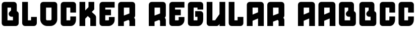 Blocker Regular font