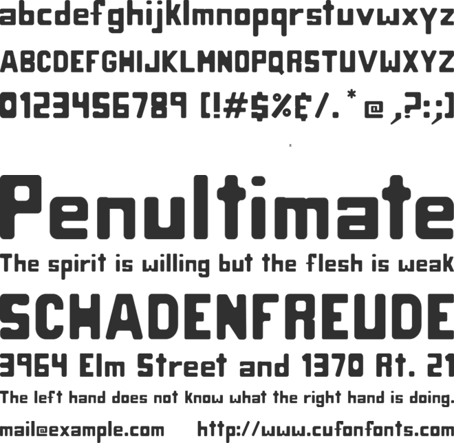 Spud font preview