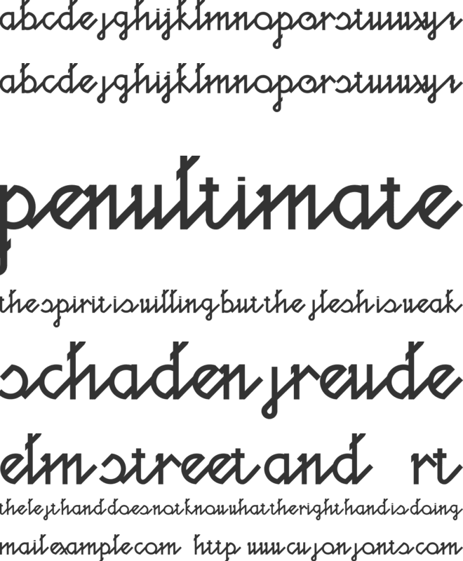 ESPRESSO font preview