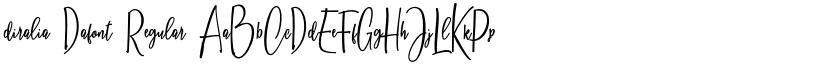 diralia Dafont Regular font