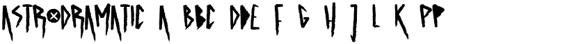 ASTRODRAMATIC font