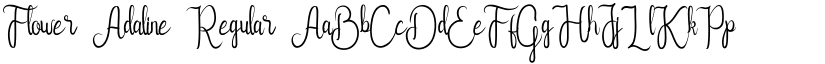 Flower Adaline Regular font