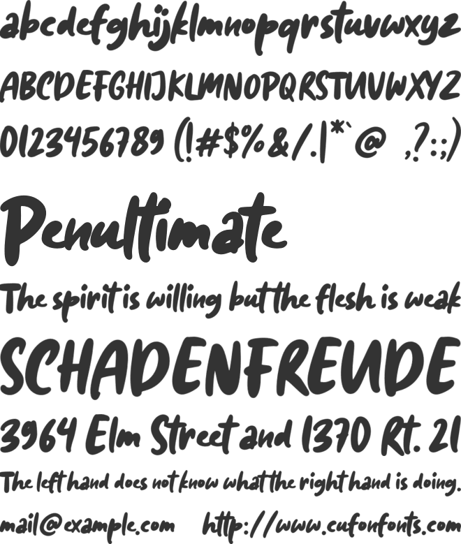 Diggies font preview