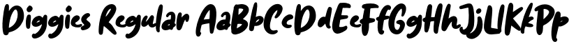Diggies Regular font