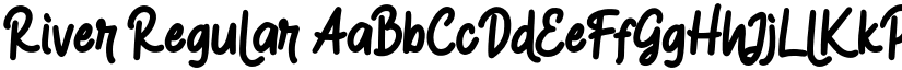 River Regular font