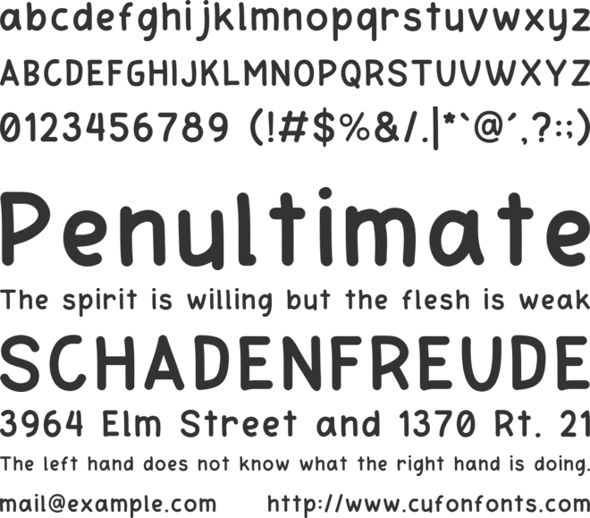 Holaholo font preview