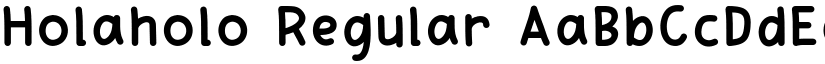 Holaholo Regular font