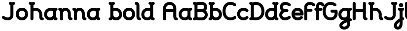 Johanna bold font