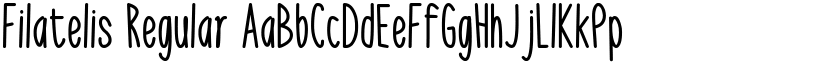 Filatelis Regular font