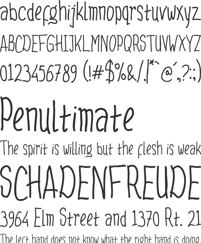 Kidtype font preview