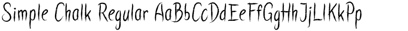 Simple Chalk Regular font