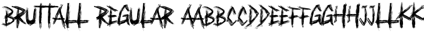 Bruttall Regular font