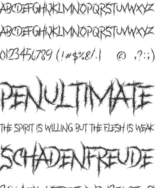 BANKZATH font preview