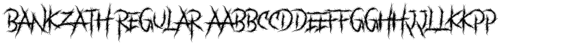 BANKZATH Regular font