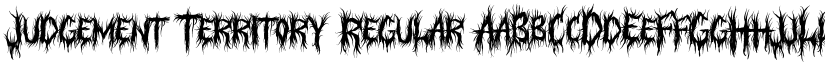 Judgement Territory Regular font