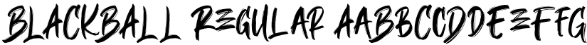 BLACKBALL Regular font