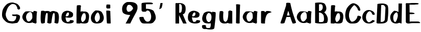 Gameboi 95' Regular font