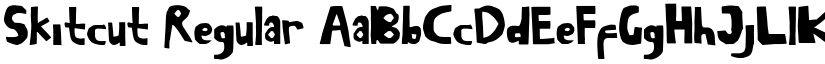 Skitcut Regular font