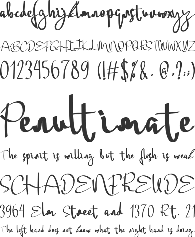 Soul Sistar font preview