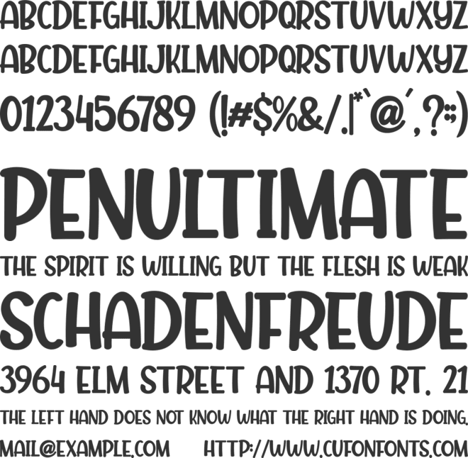 Playkidz font preview