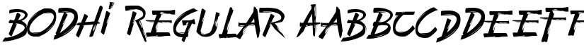 Bodhi Regular font
