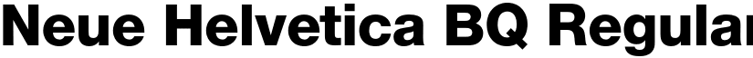 Neue Helvetica BQ Regular font