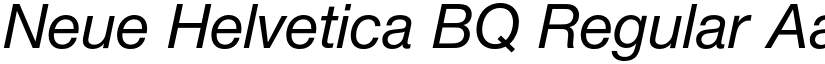 Neue Helvetica BQ Regular font