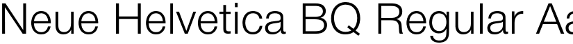 Neue Helvetica BQ Regular font