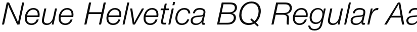 Neue Helvetica BQ Regular font