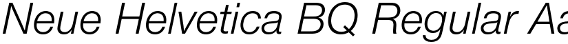 Neue Helvetica BQ Regular font