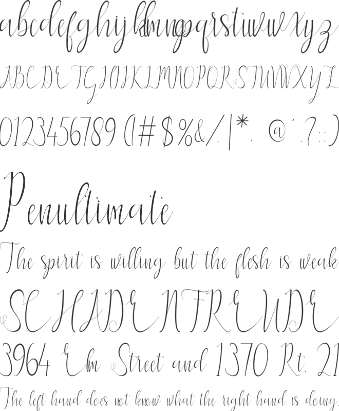 Legenda font preview