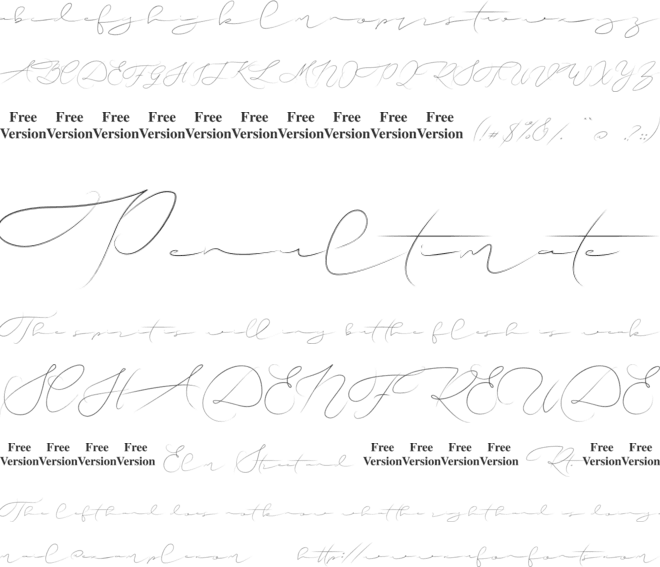Efothyro Script font preview