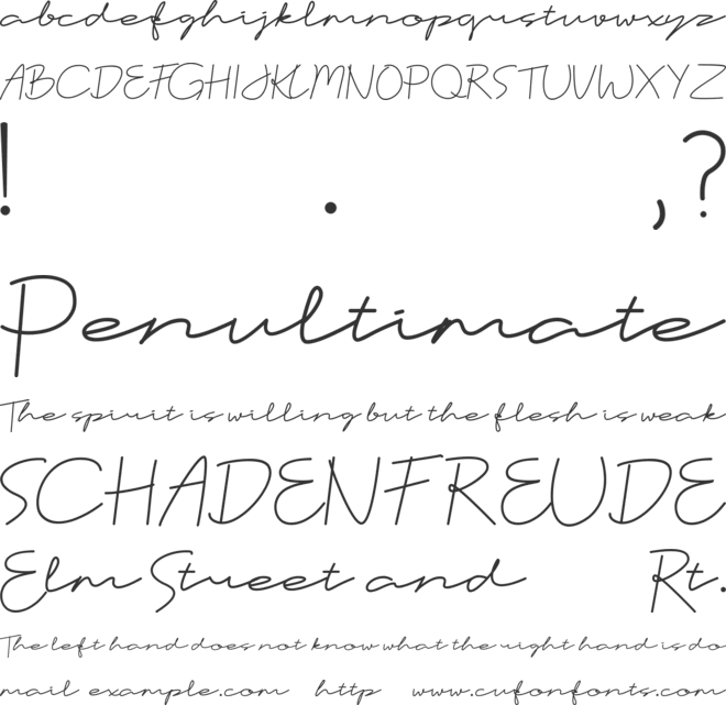 Catalyna font preview