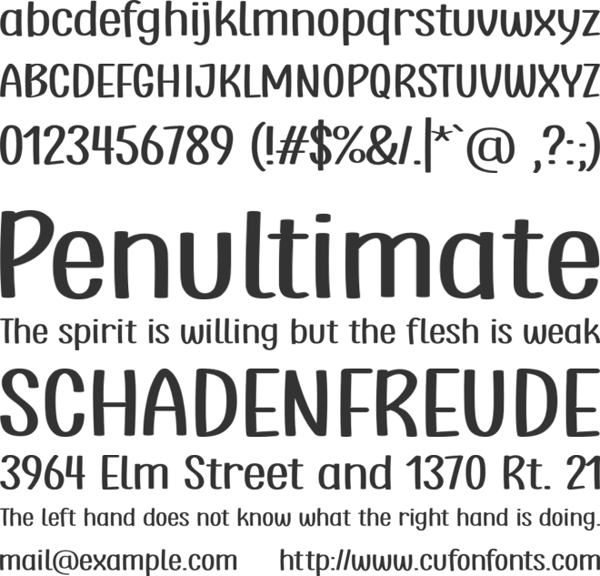 Trending Topic font preview