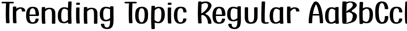 Trending Topic font download