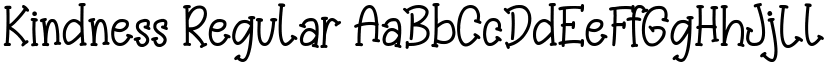 Kindness Regular font