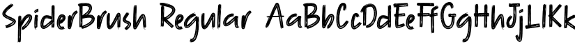 SpiderBrush Regular font
