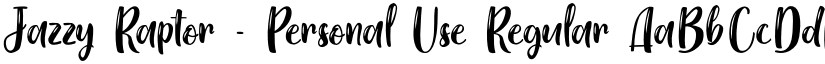 Jazzy Raptor - Personal Use Regular font