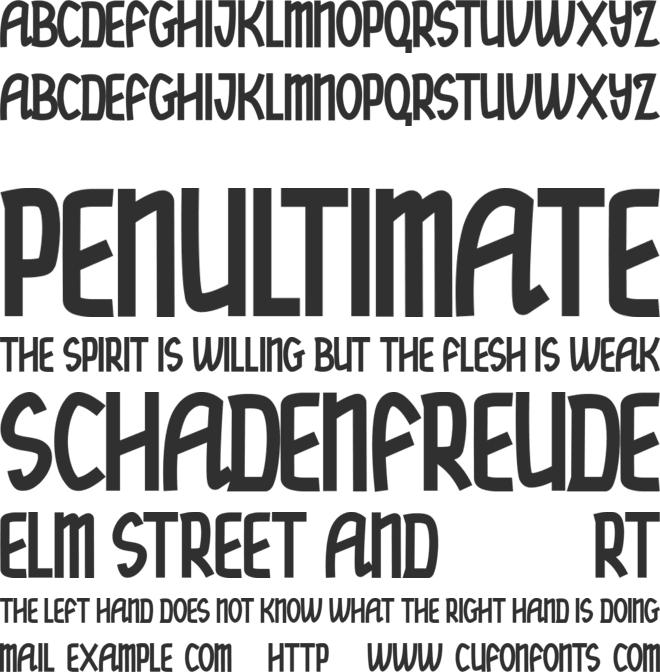 hypnotique personal use font preview